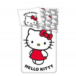 Pościel 140x200 Hello Kitty poszewka 70x90