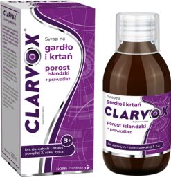 Clarvox Syrop na gardło i krtań dla dorosłych
