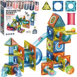 WOOPIE Klocki Magnetyczne Konstrukcyjne 3D Zestaw Edukacyjny Tor