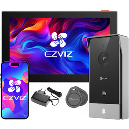 Wideodomofon Wifi CP5 Ezviz Czytnik Breloków Aplikacja 2-ŻYŁOWY