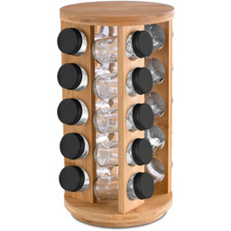 GOCKOWIAK Stojak na przyprawy Rotor + 20 słoików