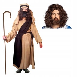 Zestaw Strój Józefa z Peruką 110/116 2el MK034