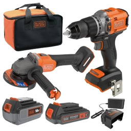 Black&Decker BCK24D1M1SB-QW Zestaw elektronarzędzi