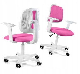 Fotel Sparky krzesło obrotowe dla dziewczynki róż