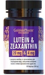 Luteina i zeaksantyna 350 mg, Goldenpharm, 60 kapsułek