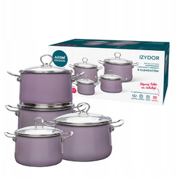 Garnki indukcja zestaw garnków emaliowanych Altom Design Izydor