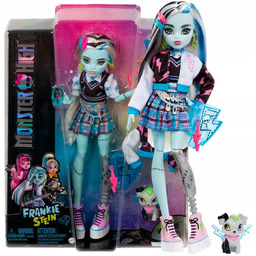 Monster High Lalka elastyczna Frankie Stein z pieskiem