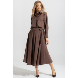 SPÓDNICA PRIMA - BRĄZOWY