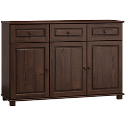 OUTLET - Komoda drewniana sosnowa 153 orzech