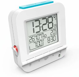 Hama Budzik radiowy "Dual Alarm" (dwa czasy budzenia,