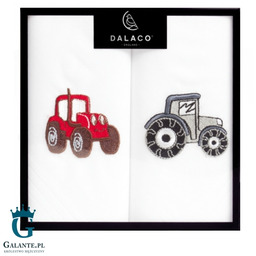 Chusteczki męskie haftowane Traktor HR-03