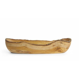 MISKA PODŁUŻNA Z DREWNA OLIWNEGO 400x90x(H)80 mm HENDI