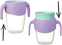 B.box kubek 360 do nauki picia Lilac Pop