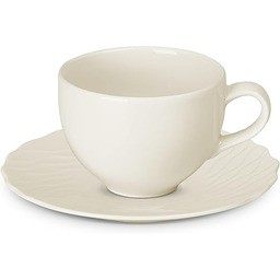 Gerlach Celestia Zestaw Filiżanek ze Spodkami, Porcelana, Kość