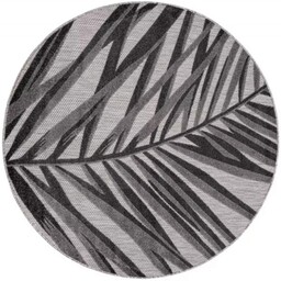 Dywan okrągły zewętrzny FP40A Patio FGA gray