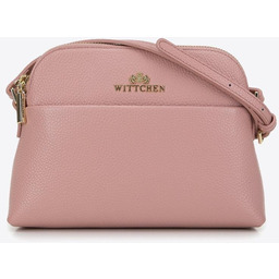 Minitorebka skórzana trapezowa jasny róż