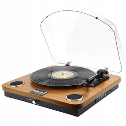 Gramofon do Winyli Płyt Akai Retro Wbudowane Głośniki