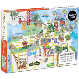 Galison 9780735364639 San Francisco 1000 Piece Puzzle