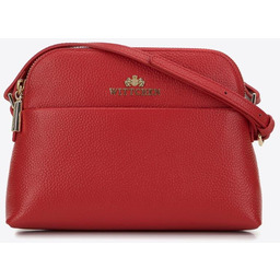 Minitorebka skórzana trapezowa pomarańczowa