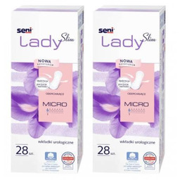Zestaw SENI LADY SLIM MICRO Anatomiczne wkładki urologiczne,