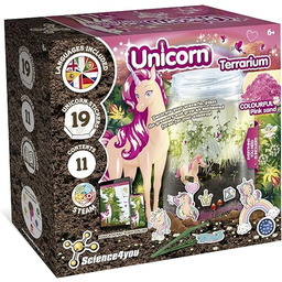 Science4you Zestaw terrarium z jednorożcem, stwórz własne terrarium,
