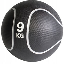 Piłka lekarska czarny/srebrny 9kg