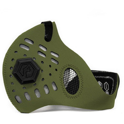 Maska antysmogowa sportowa ochronna Army Green Sport II
