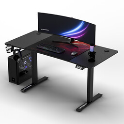 ULTRADESK Biurko dla gracza LEVEL V2 RED, 140x68cm,