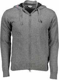 bluza na zamek US POLO MĘSKI SZARY
