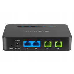 Bramka VoIP 2-portowa HT812 2xFXS, 2xkonta Sip, 2xGbit