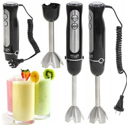 Blender Ręczny Wielofunkcyjny Metalowy Mocny 1500W