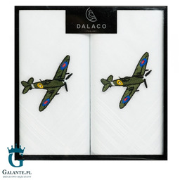 Chusteczki męskie haftowane Spitfire HR-04