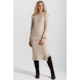 SPÓDNICA LUIGI - BEŻOWY