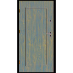 Drzwi zewnętrzne SQUARE pełne ciemny orzech 80L