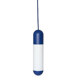 Lampa wisząca minimalistyczna metal drewno szkło granatowa FUNSUI
