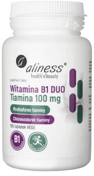 Aliness - Witamina B1 (Tiamina) DUO 100 mg