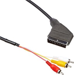 Lanberg CA-EURC-10CC-0018-BK 3x Scart-RCA Kabel Audio-Video, 1,8 m,