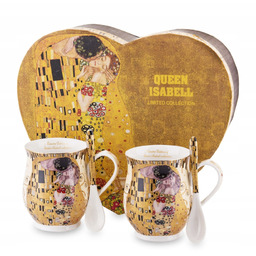 Zestaw 2 kubków z łyżeczkami 350 ml G.