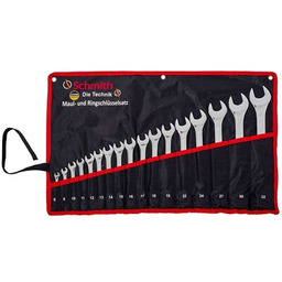 SCHMITH Zestaw kluczy płasko-oczkowych SQKPO-02 (17 elementów)