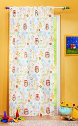 Albani Szal z różnymi szlufkami/gąsienica + sowa/245x135 cm,