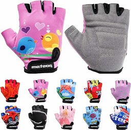 Dziecięce rękawiczki rowerowe Meteor unisex - żelowe rękawiczki