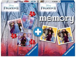 Ravensburger PUZZLE 2D 3W1 + MEMORY KRAINA LODU