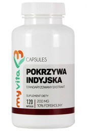 Pokrzywa Indyjska Forskolina, Myvita, 120 kapsułek