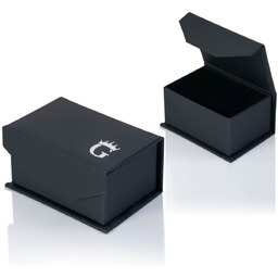 Srebrne spinki do mankietów z bursztynem i złotymi