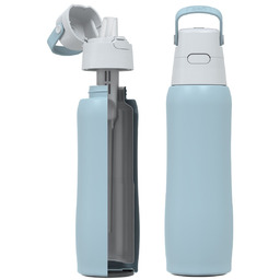 Butelka filtrująca Dafi SOLID Steel niebieska 800 ml