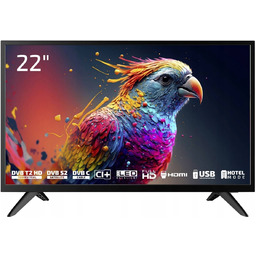 Telewizor LCD 22" Full Hd Odtwarzacz Usb DVBT2