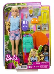 Barbie Malibu na kempingu. Lalka z akcesoriami