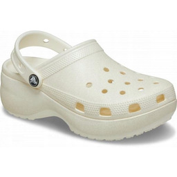 Damskie Buty Chodaki Klapki Crocs Platforma Glitter 207241