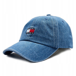 -30% TOMMY JEANS CZAPKA Z DASZKIEM MĘSKA JEANSOWA