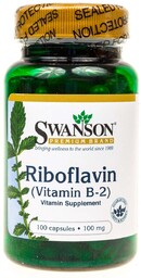Suplement diety Witamina B-2 Ryboflawina SWANSON, 100 kapsułek